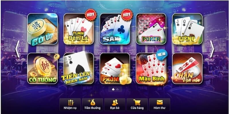 Kho game bài từ cổ điển đến hiện đại, đủ mọi thể loại để quẩy tung bàn cược