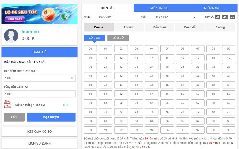 Các hình thức chơi lô đề siêu đa dạng